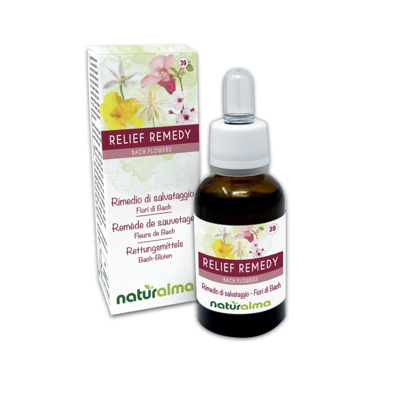 Relief Remedy o Rescue remedy Fiori di Bach 30 ml liquido analcoolico - Naturalma