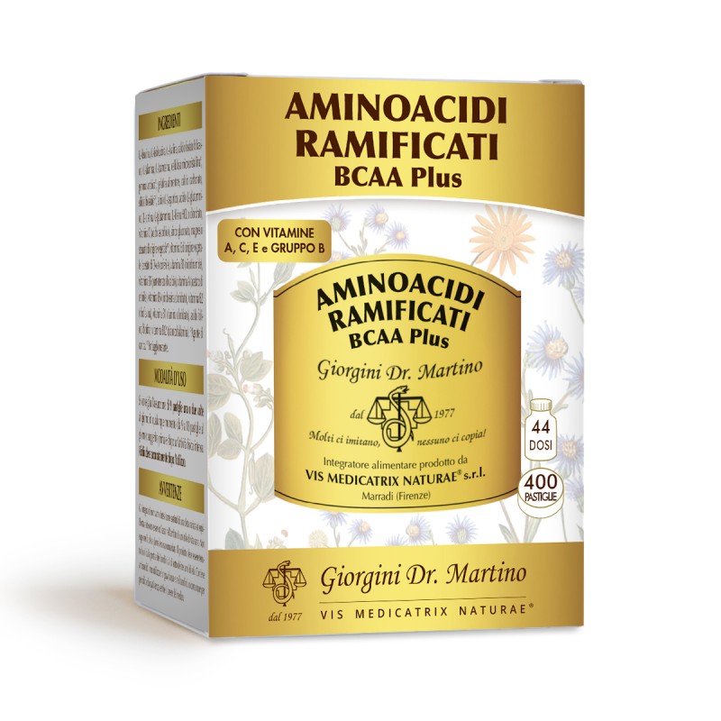 AMINOACIDI RAMIFICATI BCAA PLUS 400 pastiglie (200 g) - Dr. Giorgini