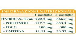 Tè VERDE ESTRATTO TITOLATO 60 pastiglie (30 g) - Dr. Giorgini