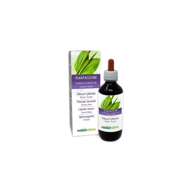 Piantaggine Tintura madre 200 ml liquido analcoolico - Naturalma
