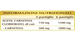 ACETIL CARNITINA 1000 180 pastiglie (90 g) - Dr. Giorgini