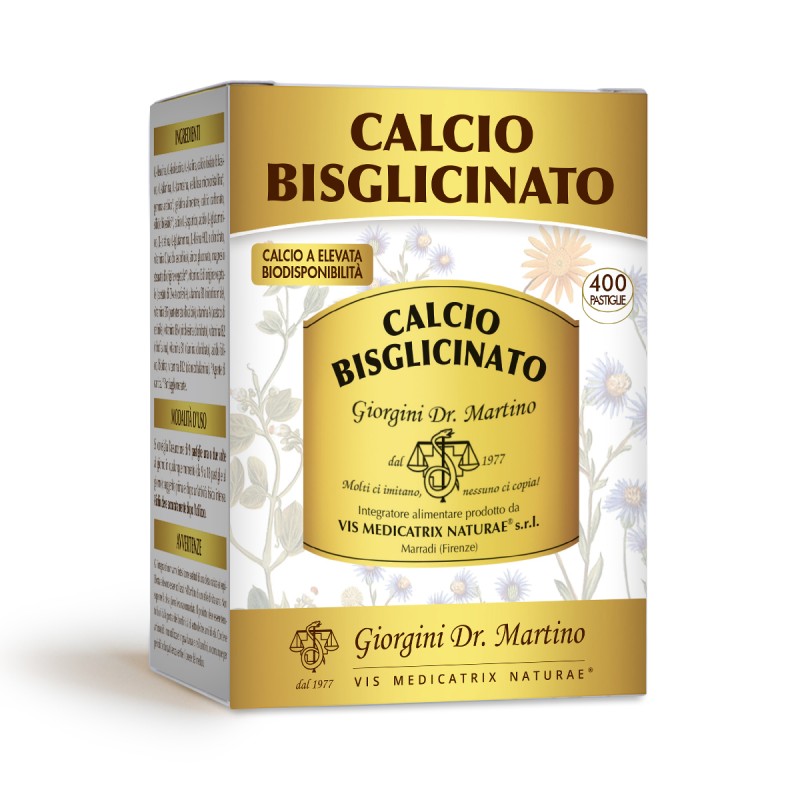 CALCIO BISGLICINATO 400 pastiglie (200 g) - Dr. Giorgini
