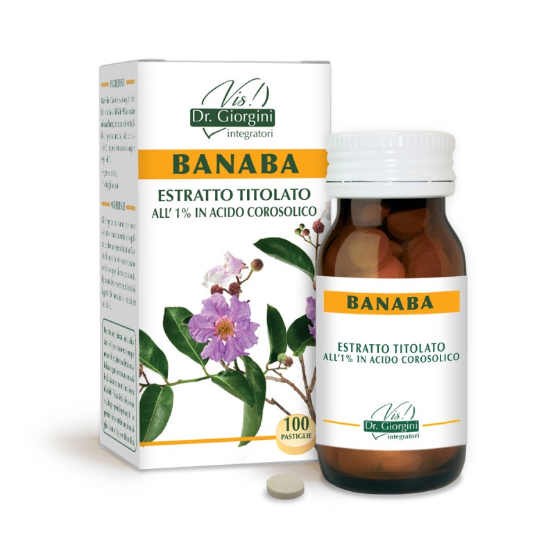 BANABA ESTRATTO TITOLATO 100 pastiglie (50 g) - Dr. Giorgini