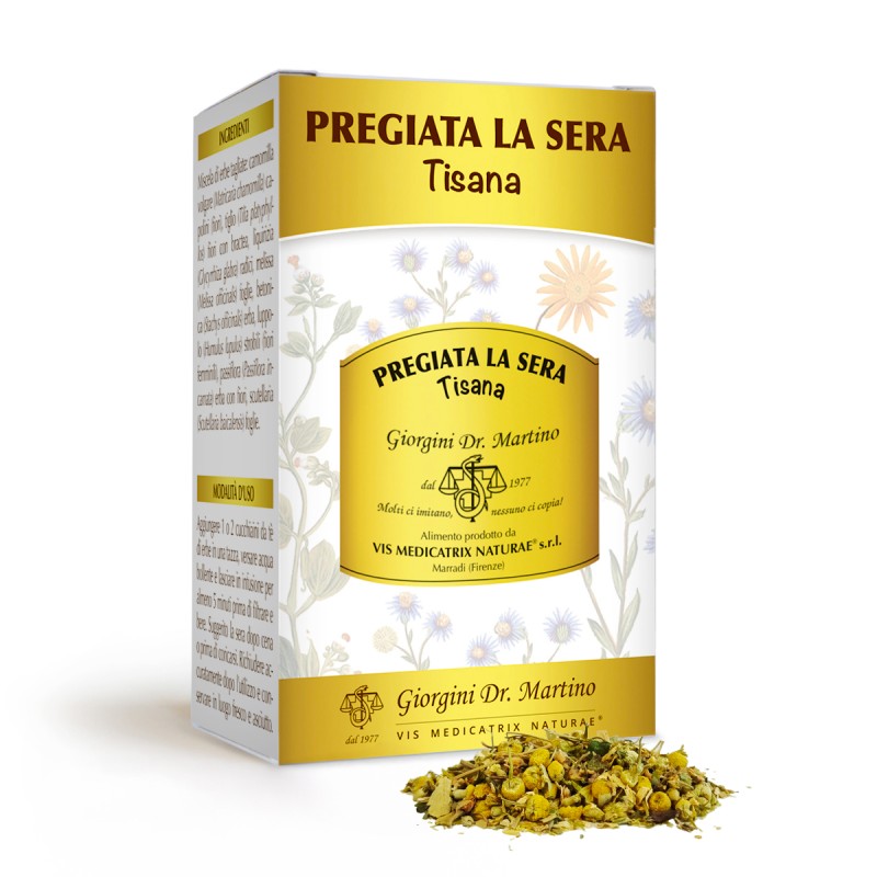 PREGIATA LA SERA TISANA Erbe taglio tisana 100 g - Dr. Giorgini