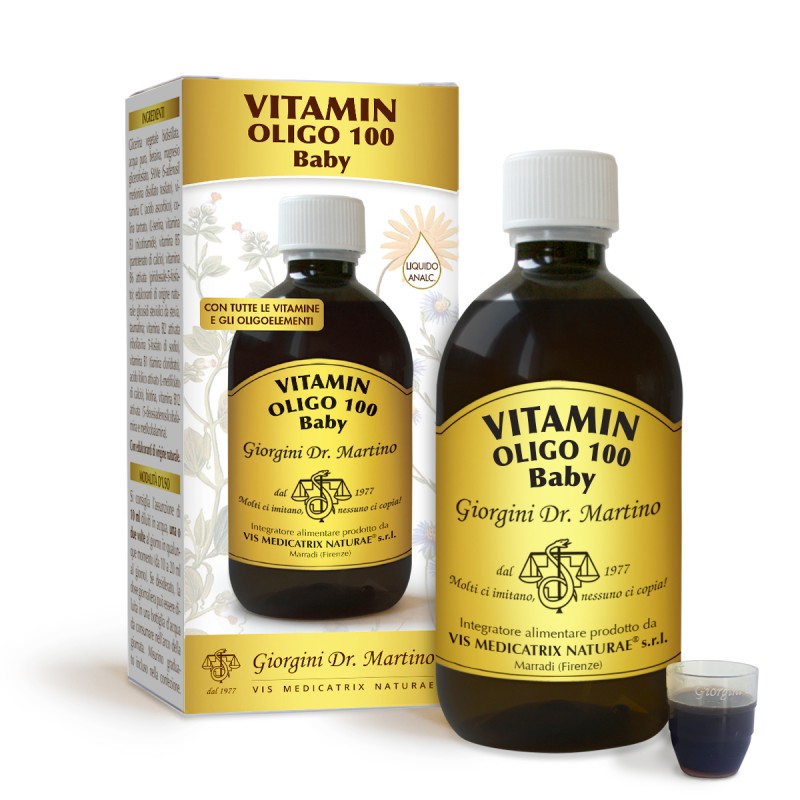 VITAMIN OLIGO 100 Baby liquido analcoolico 200 ml - Dr. Giorgini