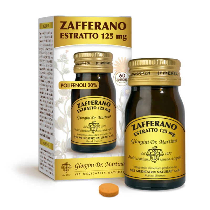 ZAFFERANO ESTRATTO 125 mg 60 pastiglie (30 g) - Dr. Giorgini