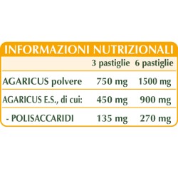 AGARICUS 180 pastiglie (90 g) - Dr. Giorgini
