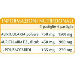 AURICULARIA 180 pastiglie (90 g) - Dr. Giorgini