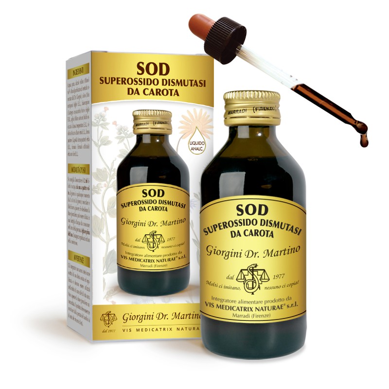 SOD superossido dismutasi da carota 100 ml liquido analcoolico - Dr. Giorgini