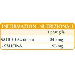 SALICINA DA CORTECCIA DI SALICE ESTRATTO TITOLATO 166 pastiglie (50 g) - Dr. Giorgini