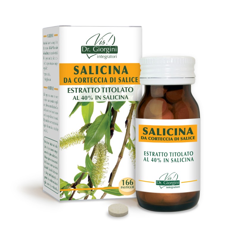 SALICINA DA CORTECCIA DI SALICE ESTRATTO TITOLATO 166 pastiglie (50 g) - Dr. Giorgini