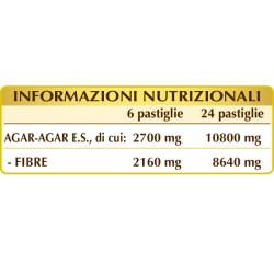 AGAR-AGAR-T FIBRA SOLUBILE 180 pastiglie (90 g) - Dr. Giorgini