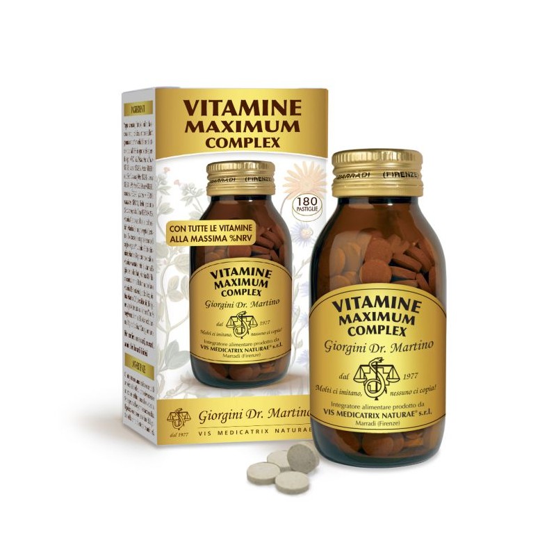 VITAMINE MAXIMUM COMPLEX 180 pastiglie (90 g) - Dr. Giorgini