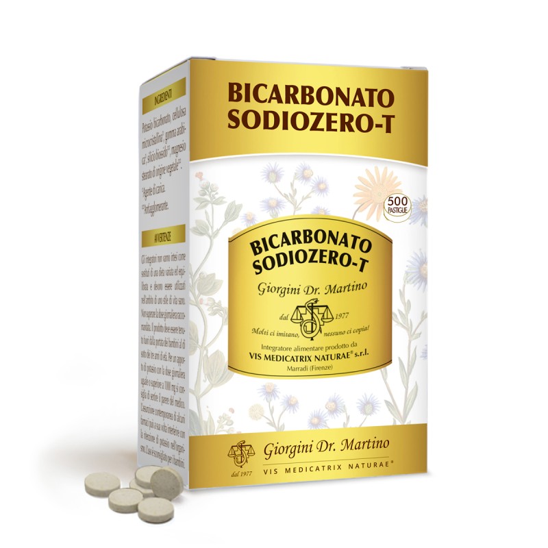 BICARBONATO SODIOZERO -T 500 pastiglie (300 g) - Dr. Giorgini