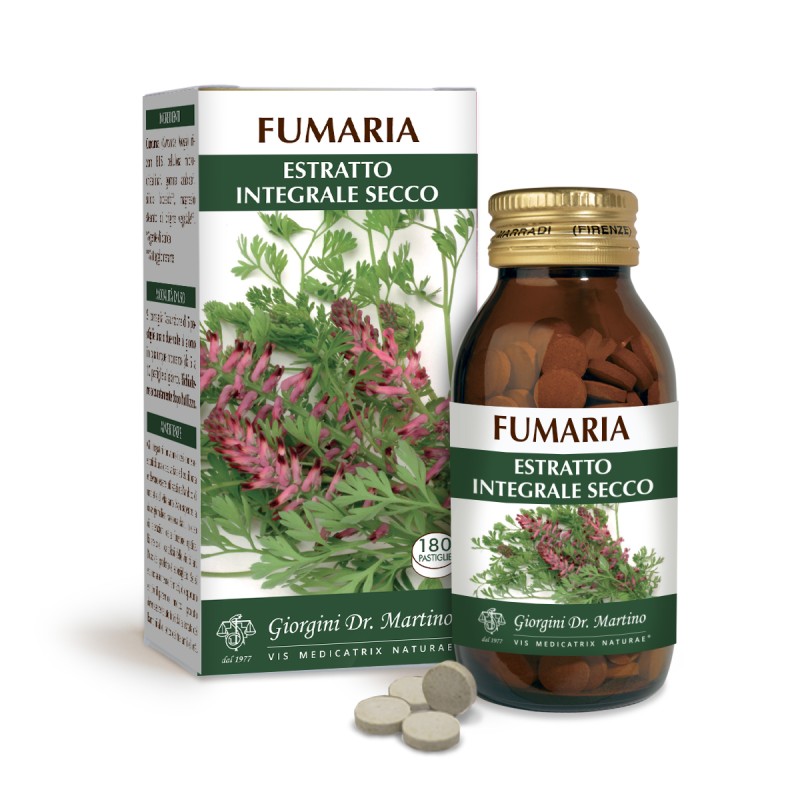 FUMARIA ESTRATTO INTEGRALE SECCO 90 GR (180 pastiglie) - Dr. Giorgini