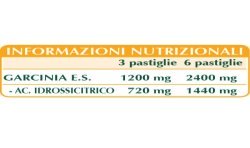 GARCINIA CAMBOGIA ESTRATTO TITOLATO 180 pastiglie (90 g) - Dr. Giorgini