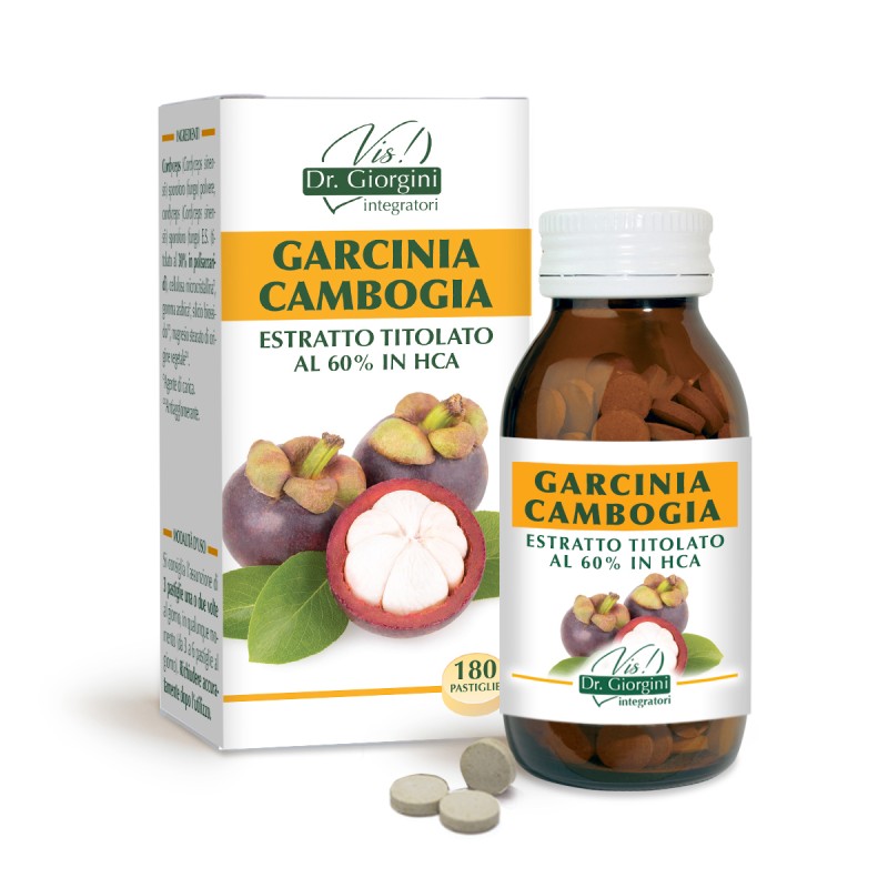 GARCINIA CAMBOGIA ESTRATTO TITOLATO 180 pastiglie (90 g) - Dr. Giorgini
