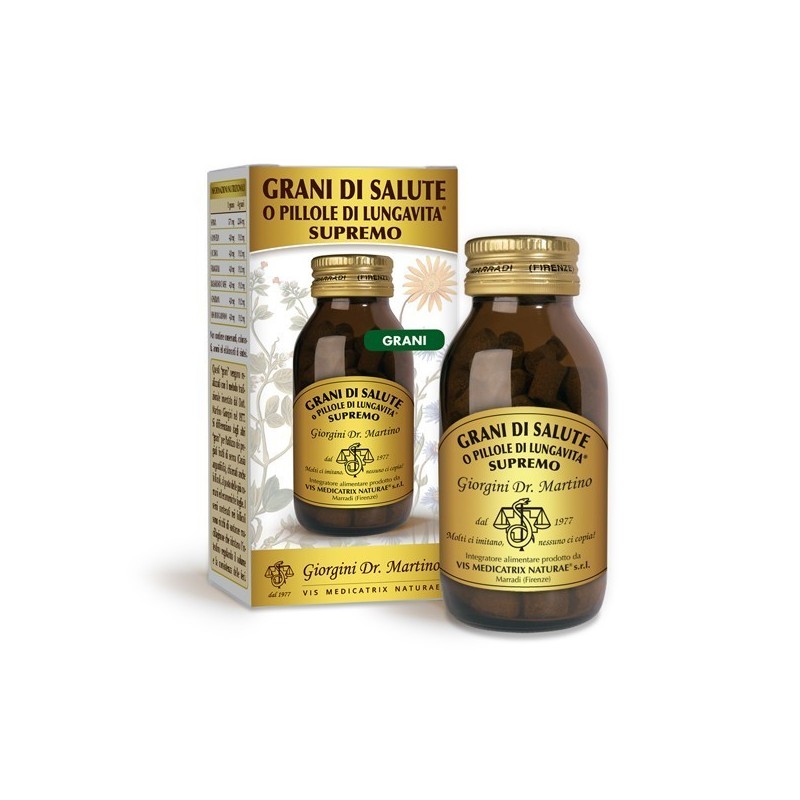 GRANI DI SALUTE O PILLOLE DI LUNGAVITA SUPREMO grani (90 g) - Dr. Giorgini